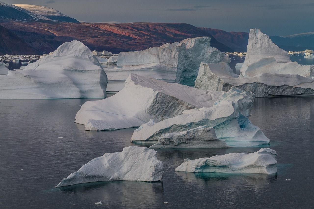 Numerous ice