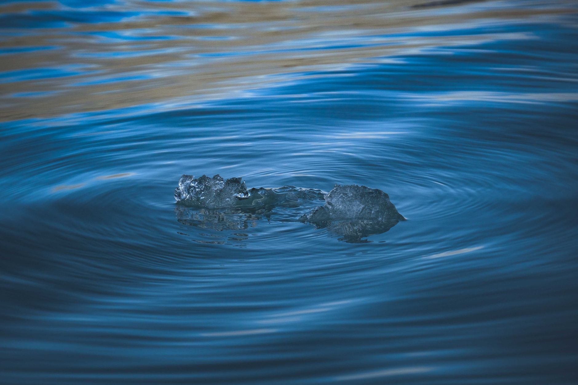 Two small ice fragments